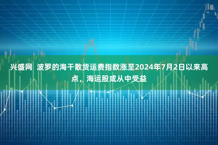 兴盛网  波罗的海干散货运费指数涨至2024年7月2日以来高点，海运股或从中受益